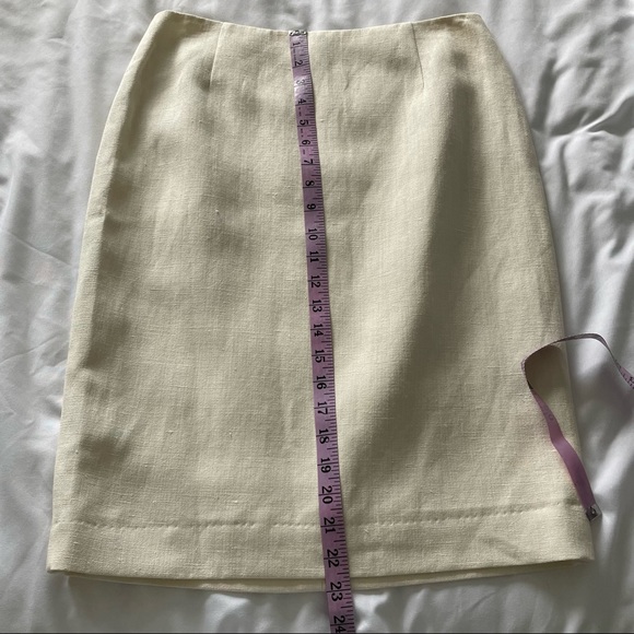 Escada Silk Linen Pencil Skirt Size 38 - Picture 6 of 8